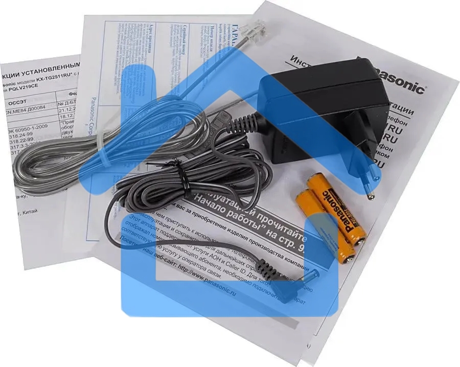 Телефон Panasonic KX-TG2511RUN (платиновый) АОН, Caller ID,спикерфон на трубке,переход в Эко режим одним нажатием