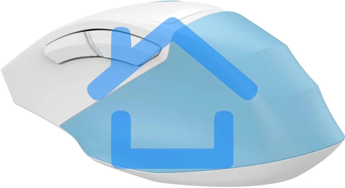 Мышь беспроводная A4Tech Fstyler FG45CS Air2 голубой/белый, 2000 dpi, радиоканал, USB, кнопки - 7