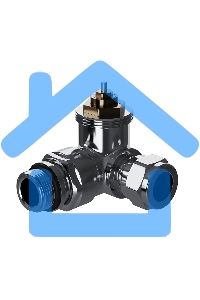 Набор термостатический трехосевой Royal Thermo Design Pro 15мм М30х1,5 (Хром)