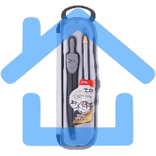 Циркуль Deli EG20804, металл, в комплекте: карандаш