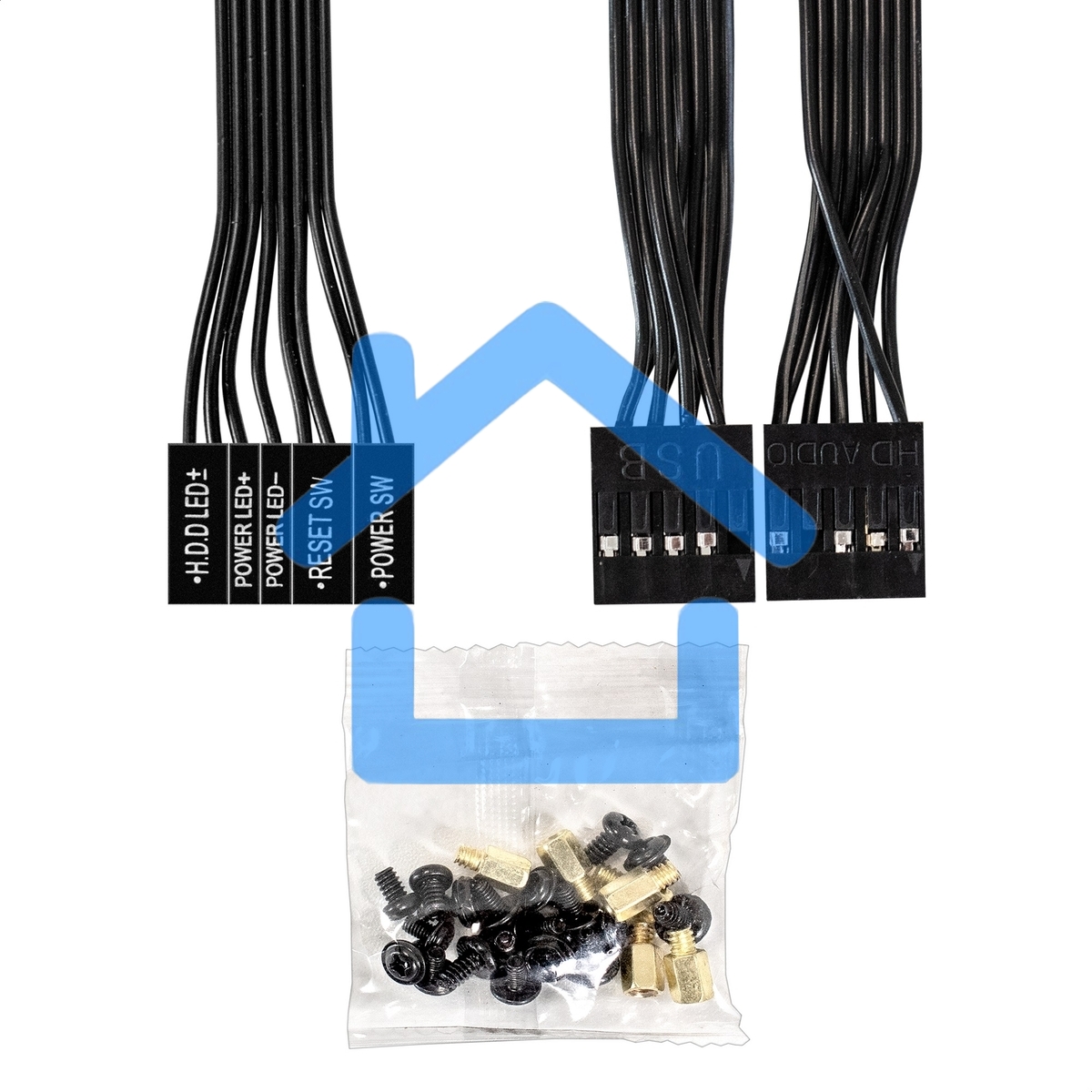 Компьютерный корпус Minitower ExeGate BAA-408-AAA450 (mATX, БП AAA450 с вент. 8см, 2*USB, HD Audio, черный)