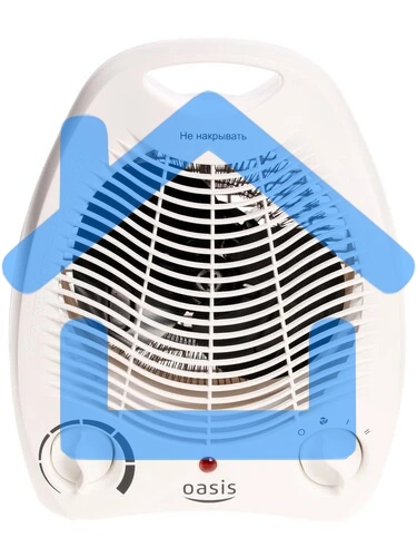 Тепловентилятор Oasis SB-20R белый, 2000 Вт, 20 м2