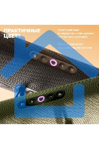 Умная колонка Yandex Стрит Алиса черный 30W 2.0 BT/Wi-Fi 10м 3300mAh (YNDX-00030BLK)