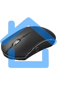 Мышь беспроводная Qumo Office Luna M74 черный, 1600 dpi, радиоканал, USB, кнопки - 6