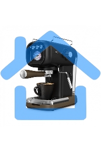 Кофеварка эспрессо BQ CM2004 черный, исп. кофе - молотый, 0.6 л, 1100 Вт, 20 Бар.