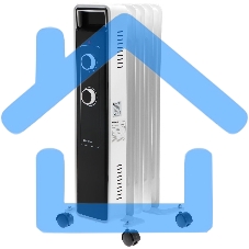 Обогреватель масляный Centek CT-6221-5 (5 секций) белый, 400/600/1000 Вт, 12,5 м2, 3 режима, термостат