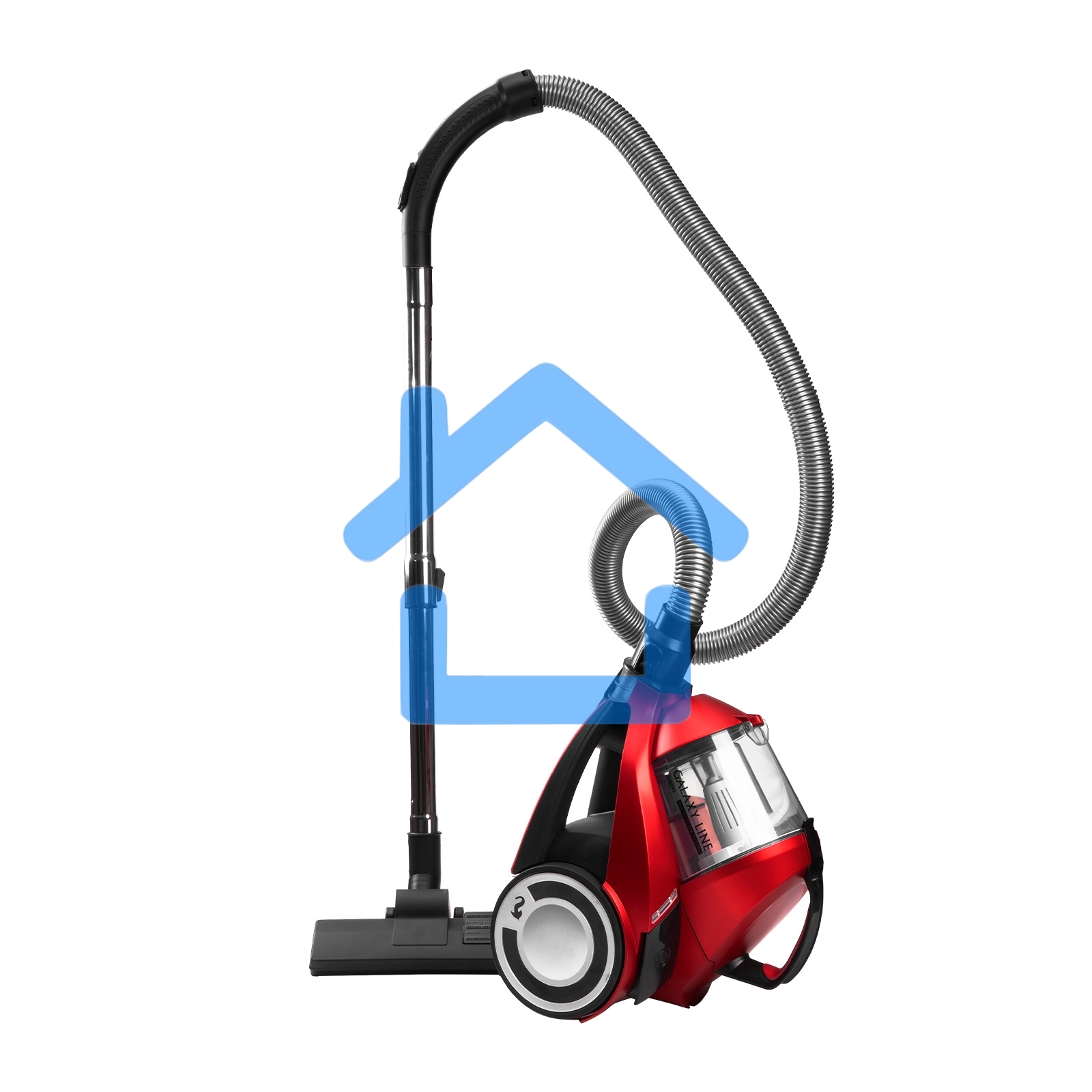 Пылесос Galaxy Line GL 6224 красный/черный, 300/2400 Вт, уборка сухая, пылесборник контейнер, 2 л