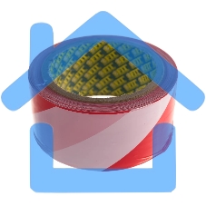 Лента сигнальная FIT IT 11852 красно-белая, 50*100 м