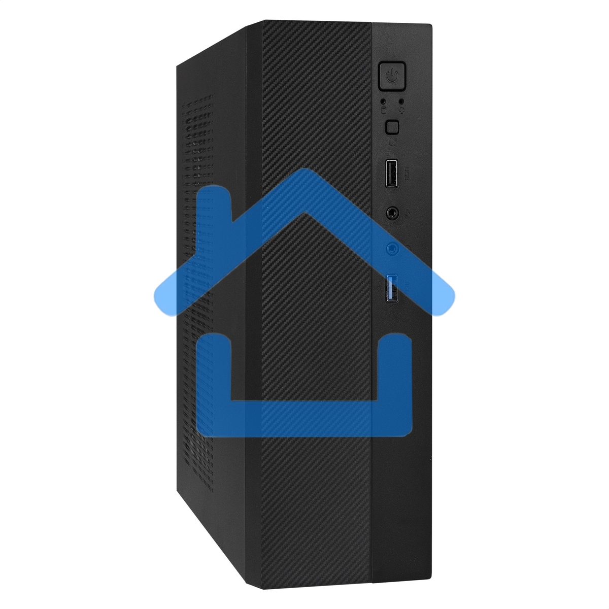 Компьютерный корпус Desktop ExeGate MI-301U-250 (mATX/mini-ITX, 1U-F250S 4см, 1*USB+1*USB 3.0, аудио, черный)