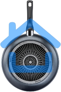 Сковорода Tefal Force 4218024 круглая 24см покрытие: антипригарное ручка несъемная (без крышки) черный (9100048315)