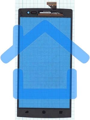 Сенсорное стекло (тачскрин) для OPPO Find 7 / Find 7a, черное