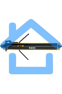 Плиткорез рельсовый 1200х16мм, каретка на подш., стальная станина, усил. рукоятка-пенал Denzel