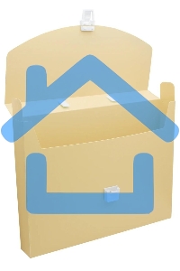 Папка-портфель Бюрократ Pastel PASTPP01YEL 1 отделение, A4, пластик, 0.7мм, желтый