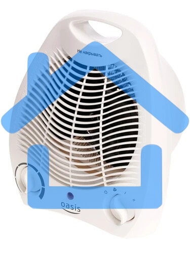 Тепловентилятор Oasis SB-20R белый, 2000 Вт, 20 м2