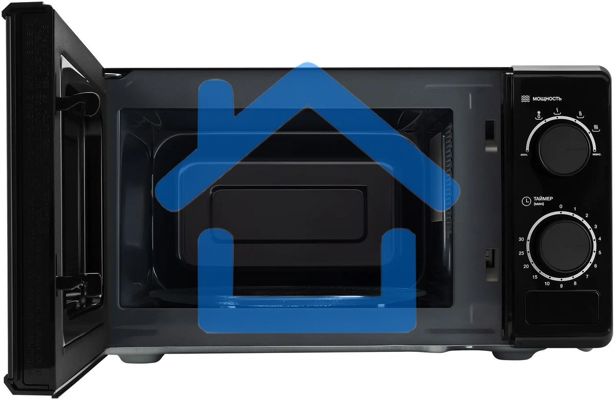 Микроволновая печь Hyundai HYM-M2096 черный, 20 л, 700 Вт, переключатели - поворотный механизм