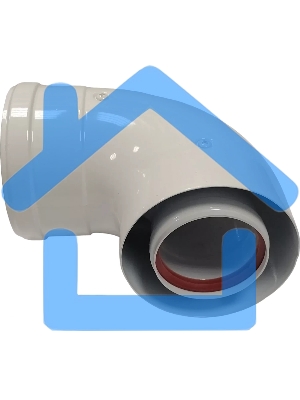 Отвод 90 град. коаксиальный для котлов ECO Classic 60-100 мм