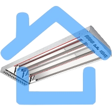 Обогреватель инфракрасный Ballu BIH-T2-4.5 серый, 4500 Вт, 45 м2