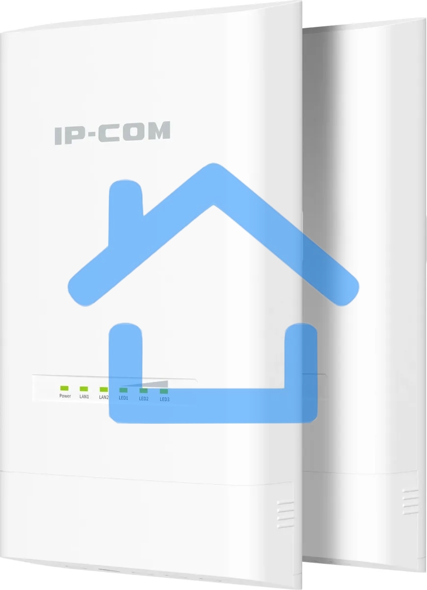 Наружная точка доступа IP-COM CPE12, 5 ГГц, до 867 Мбит/с, IP65, 1х12dbi, PoE, 2х1 Гбит/с, молниезащита 6000В