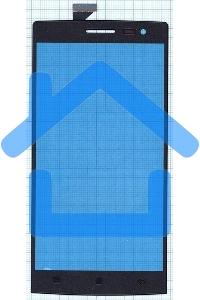 Сенсорное стекло (тачскрин) для OPPO Find 7 / Find 7a, черное