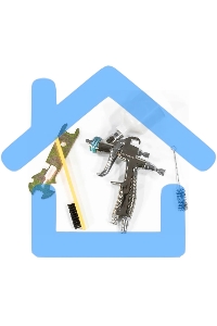 Краскопульт пневматический STELS ag 970 lvlp 57369профессиональный гравитационный