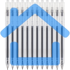 Набор ручек гелевых автоматических Silwerhof NG Standart, d=0.5мм, синие чернила, коробка картонная (12шт)