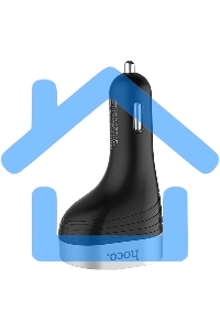 Автомобильная зарядка HOCO Z29 Regal, 2xUSB + прикуриватель, 3.1A, 96W, черный