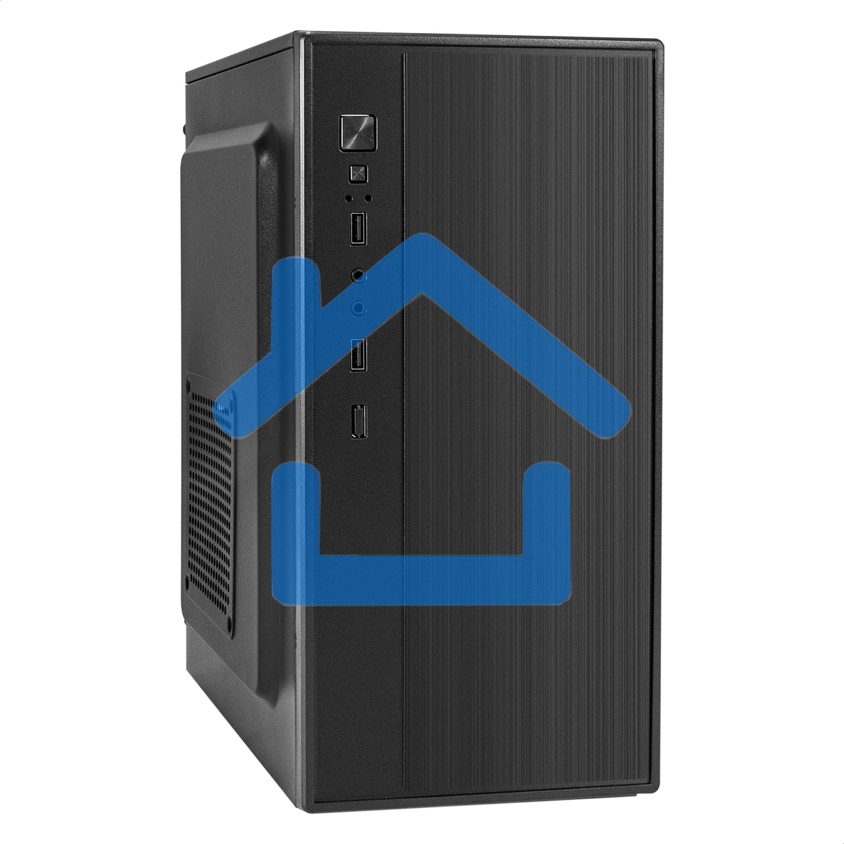 Компьютерный корпус Minitower ExeGate BAA-408-AAA450 (mATX, БП AAA450 с вент. 8см, 2*USB, HD Audio, черный)