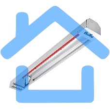 Обогреватель инфракрасный Ballu BIH-T2-1.5 серый, 1500 Вт, 15 м2