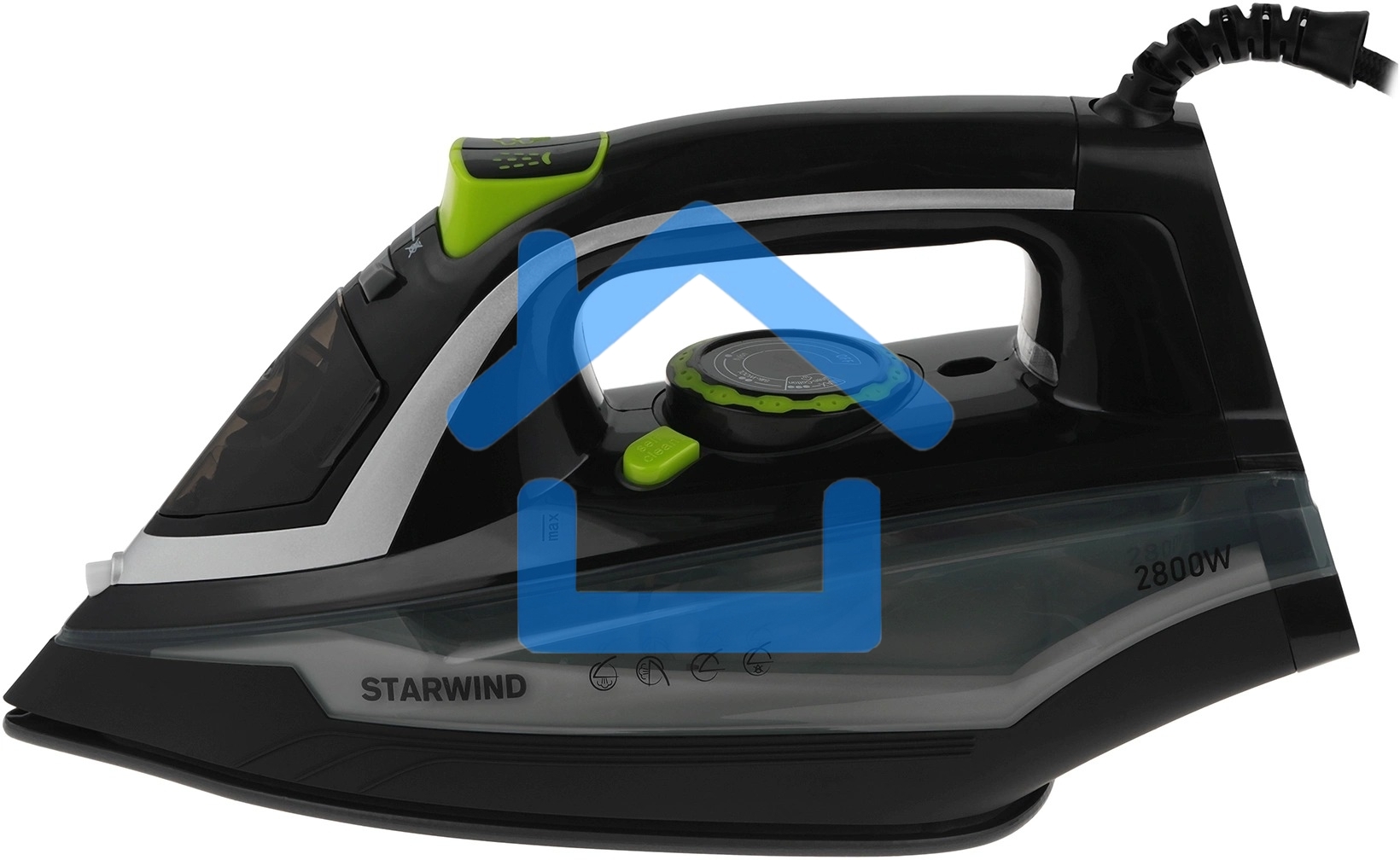 Утюг Starwind SIR2845 2800Вт черный/серебристый