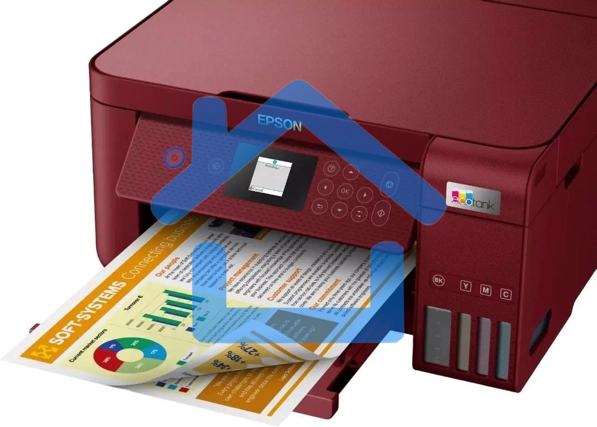 МФУ струйное Epson EcoTank L4267 (C11CJ63512) красный, A4, ч/б печ. 10.5 стр/мин., цв. печ. 5 стр/мин., 5760x1440 DPI, USB, Wi-Fi