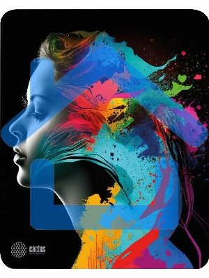 Коврик для мыши Cactus Color paint 300x250x3мм (CS-MPC-D08M)