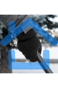 Перчатки универсальные Denzel 68097 двойные, ПВХ нанесение, размер 10