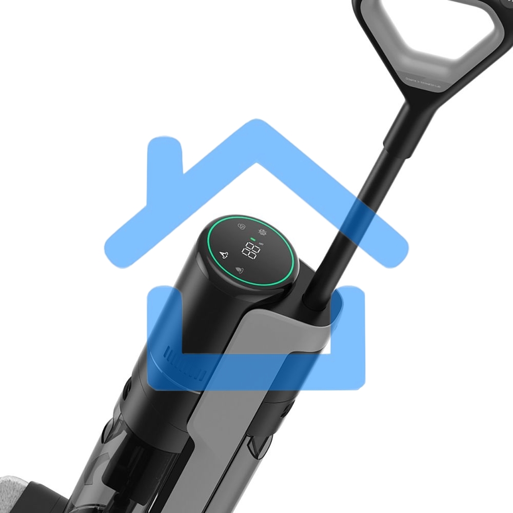 Моющий пылесос вертикальный Dreame H13 Pro, черный/черный, питание от аккумулятора, 250 Вт, уборка влажная и сухая, пылесборник контейнер 0.7 л, работа от АКБ max 40 мин