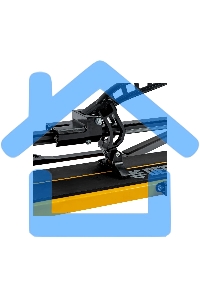 Плиткорез рельсовый 1200х16мм, каретка на подш., стальная станина, усил. рукоятка-пенал Denzel