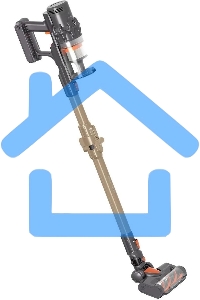 Пылесос вертикальный LEX LXVCS 7071 оранжевый, питание от аккумулятора, 196 Вт, уборка сухая, пылесборник 0.8 л, работа от АКБ max 40 мин