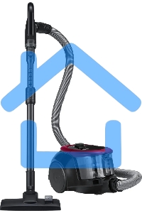 Пылесос Samsung SC18M21C0VR красный, 380/1800 Вт, уборка сухая, пылесборник контейнер 1.5 л