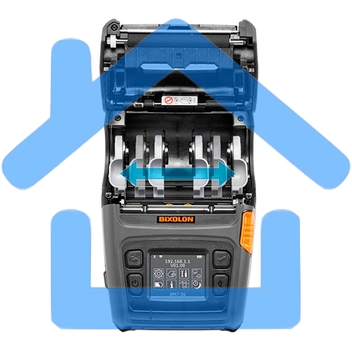 Принтер этикеток мобильный Bixolon XM7-30, 203 dpi, 127 мм/сек, USB, RS-232 (COM порт, Serial), Bluetooth, черный