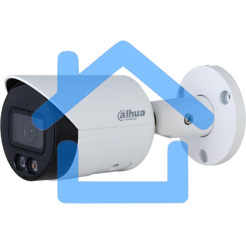 Уличная цилиндрическая IP-видеокамера DAHUA DH-IPC-HFW2249SP-S-LED-0280B Full-color с ИИ 2Мп, 1/2.8” CMOS, объектив 2.8мм, видеоаналитика, LED до 30м, IP67, корпус: металл