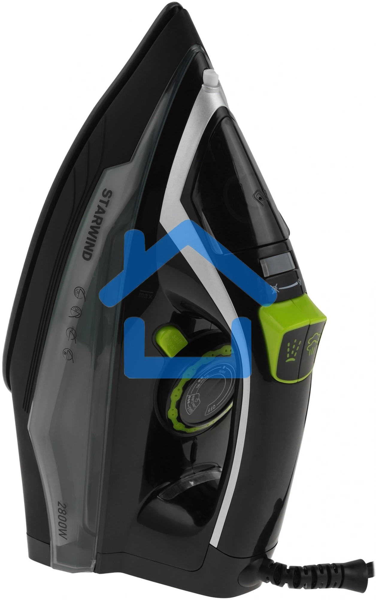 Утюг Starwind SIR2845 2800Вт черный/серебристый