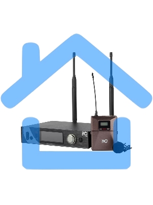 Радиосистема ITC T-530B UHF одноканальная с одним петличным микрофоном, LCD дисплей, True Diversity, частотный диапазон 470-510 MHz.