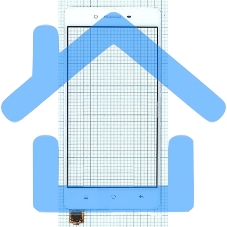 Сенсорное стекло (тачскрин) для OPPO F1, белое