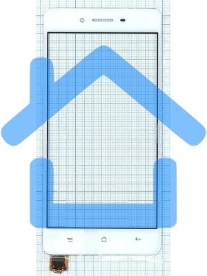 Сенсорное стекло (тачскрин) для OPPO F1, белое