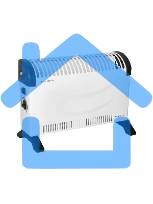 Конвектор Eurolux ОК-EU-2000C белый, 2000 Вт, 25 м2, термостат