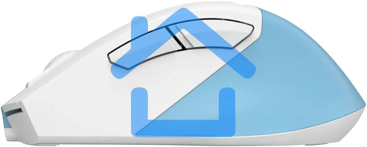 Мышь беспроводная A4Tech Fstyler FG45CS Air2 голубой/белый, 2000 dpi, радиоканал, USB, кнопки - 7