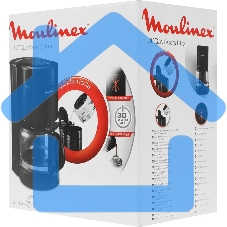 Кофеварка капельная Moulinex FG121811 черный, молотый, 1.1 л, 800 Вт.