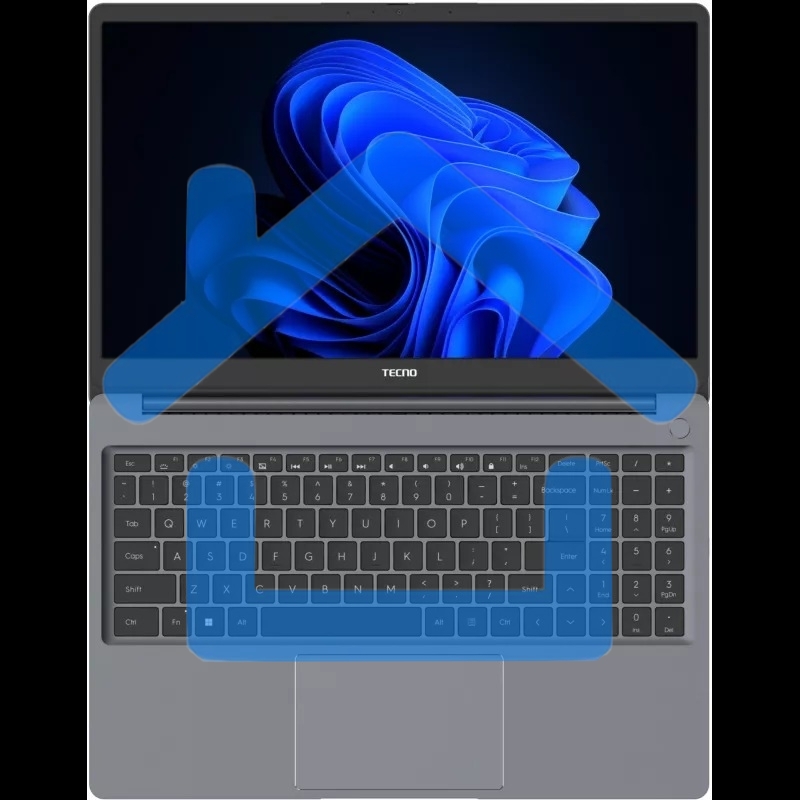 Ноутбук Tecno MegaBook K15SRA Core i5 13420H 16Gb SSD 512Gb Intel UHD Graphics 15.6