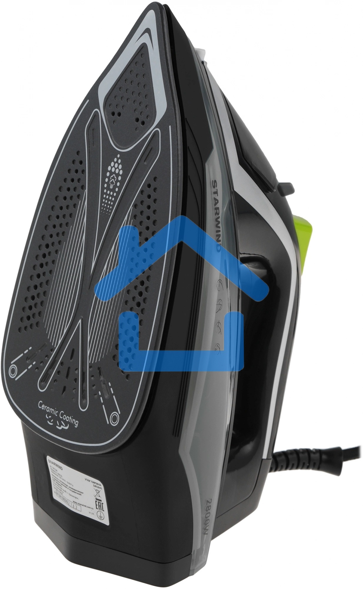 Утюг Starwind SIR2845 2800Вт черный/серебристый