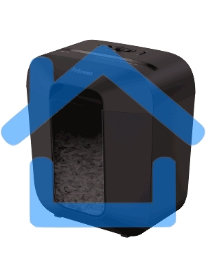 Шредер Fellowes PowerShred LX25 черный (секр.P-4)/перекрестный/6лист./11.5лтр./скрепки/скобы/пл.карты