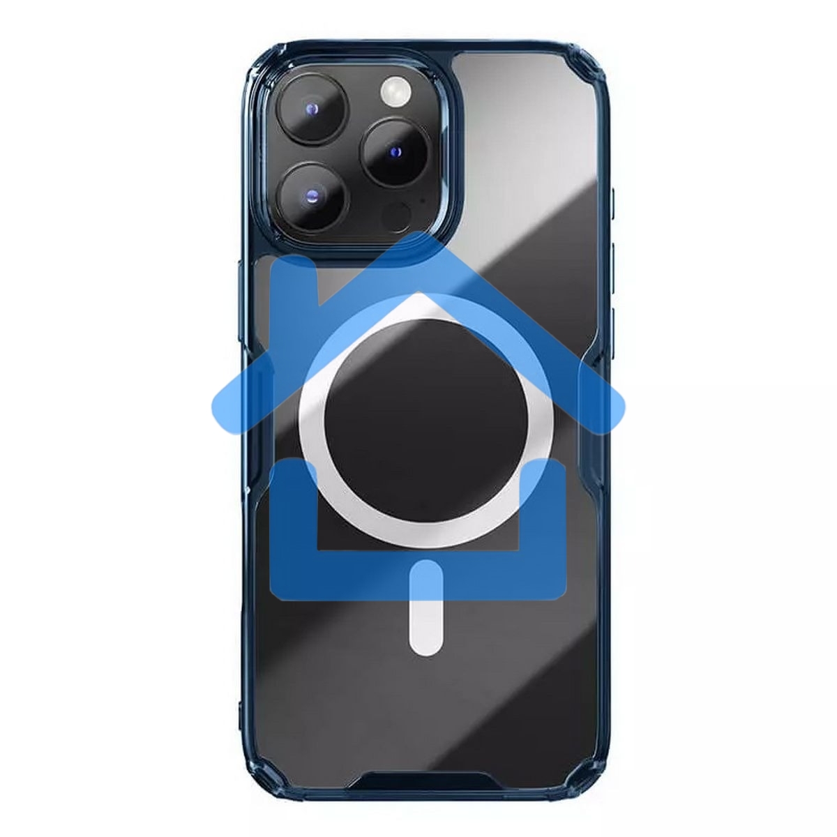Чехол Nature TPU Pro Magnetic Case, синий, (AP IP16 Pro Max)