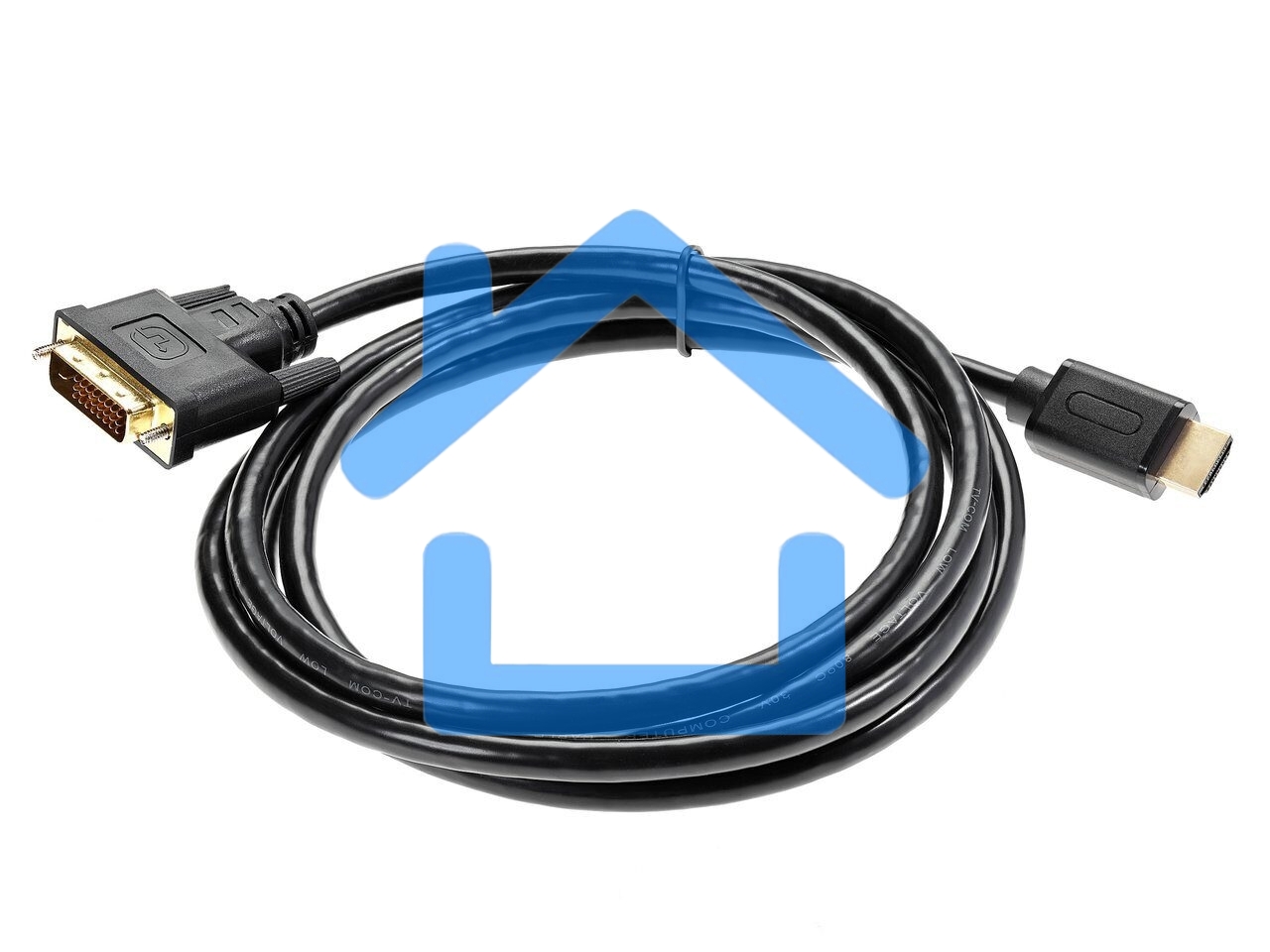 Кабель HDMI to DVI-D (19M -25M) 2м, TV-COM <LCG135E-2M>